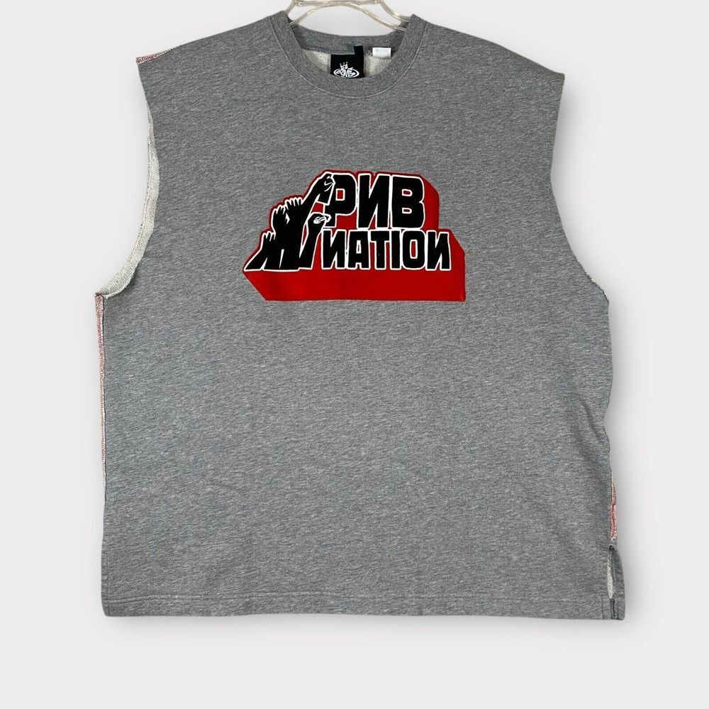 PNB Nation Y2K Hip Hop Streetwear Sleeveless Sweatshirt Rare Size‎ XXXL